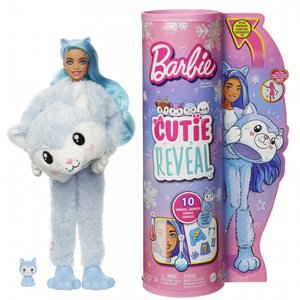 בובת ברבי משנה צבע תחפושת האסקי - Barbie Doll Cutie Reveal בובת ברבי משנה צבע תחפושת האסקי - Barbie Doll Cutie Reveal