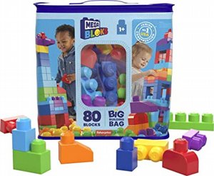סט בניין מגה בלוקס 80 אבני בניין גדולות - Mega Bloks סט בניין מגה בלוקס 80 אבני בניין גדולות - Mega Bloks