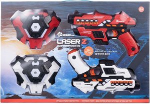 Laser Z-זוג אקדחי לייזר+ווסטים מוציאים עשן Laser Z-זוג אקדחי לייזר+ווסטים מוציאים עשן