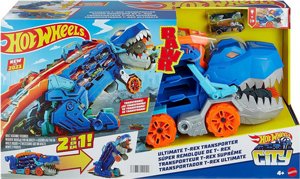 ��� ����� �� ��� ���� ���� ���� 20+ ������� �� ����� ������� - Hot Wheels City Ultimate Hauler T-Rex