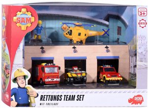 סמי הכבאי סט 4 רכבים ודמות מבית Dickie Toys סמי הכבאי סט 4 רכבים ודמות מבית Dickie Toys