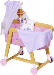 עריסה ניידת לבובה בייבי בורן - Baby-Born עריסה ניידת לבובה בייבי בורן - Baby-Born