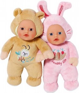 בובת בייבי-בורן - תינוקת רכה ארנב/דובי 18 ס"מ - Baby-Born בובת בייבי-בורן - תינוקת רכה ארנב/דובי 18 ס"מ - Baby-Born