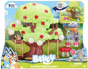 ערכת משחק עץ בחצר עם אביזרים ודמות בלואי - Bluey ערכת משחק עץ בחצר עם אביזרים ודמות בלואי - Bluey