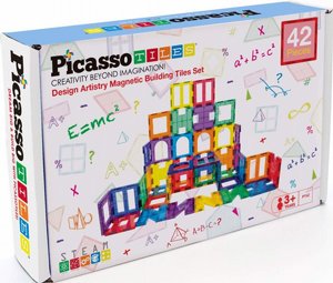מגנטים להרכבה בתלת מימד 42 חלקים - PicassoTiles מגנטים להרכבה בתלת מימד 42 חלקים - PicassoTiles