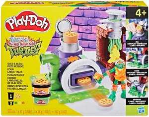 סט פליידו צבי הנינג'ה – הכנת פיצה צבעונית Play-Doh Slice & Blast Pizza Playset סט פליידו צבי הנינג'ה – הכנת פיצה צבעונית Play-Doh Slice & Blast Pizza Playset