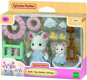 משפחת סילבניאן – אחים בשעת אמבטיה - Bath Time Bubble Siblings Sylvanian Families משפחת סילבניאן – אחים בשעת אמבטיה - Bath Time Bubble Siblings Sylvanian Families