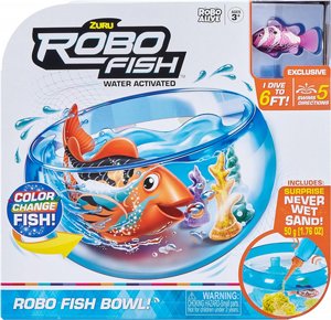 �������� ���� ��� �� �� ������ ���� ������ ��� � Robo Fish Playset ���� ZURU Robo Alive