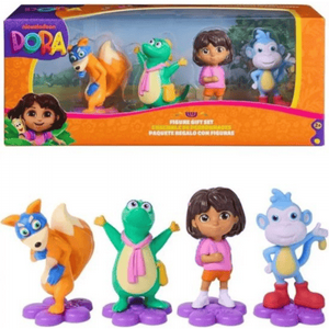 סט רביעיית בובות דורה לילדים – מארז 4 דמויות קטנות למשחקי דמיון והרפתקאות Dora סט רביעיית בובות דורה לילדים – מארז 4 דמויות קטנות למשחקי דמיון והרפתקאות Dora