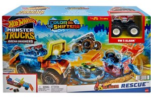 ���� ���� ����� ��� ��� ����� ������ ����� 5-Alarm ���� Mattel � ����� ������ ��� �� ����, ���� ������� �������� ������ Hot Wheels Monster Trucks Arena Smashers Color Shifters 5-Alarm Rescue Playset