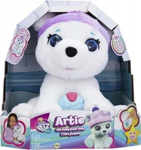בובת דוב קוטב אינטראקטיבית ארטי מבית Club Petz של IMC Toys – דובי רך שמשמיע קולות, רועד ונרגע בליטוף Artie The Polar Bear בובת דוב קוטב אינטראקטיבית ארטי מבית Club Petz של IMC Toys – דובי רך שמשמיע קולות, רועד ונרגע בליטוף Artie The Polar Bear