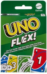 משחק קלפים UNO Flex מבית Mattel – גרסת אונו גמישה עם קלפי Flex, קלף כוח ו־112 קלפים Mattel UNO Flex Card Game משחק קלפים UNO Flex מבית Mattel – גרסת אונו גמישה עם קלפי Flex, קלף כוח ו־112 קלפים Mattel UNO Flex Card Game