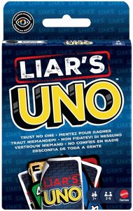 משחק קלפים Liar’s UNO מבית Mattel – אונו גרסת בלוף, שקרים וחשיפת אמת לכל המשפחה Liar's UNO Card Game משחק קלפים Liar’s UNO מבית Mattel – אונו גרסת בלוף, שקרים וחשיפת אמת לכל המשפחה Liar's UNO Card Game