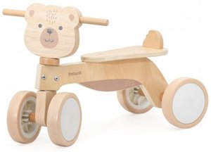 בימבה מעץ לילדים דובי חום מבית Polar B – בימבה יציבה עם 4 גלגלי EVA, מנעול הגה ולוח אחורי מגן בימבה מעץ לילדים דובי חום מבית Polar B – בימבה יציבה עם 4 גלגלי EVA, מנעול הגה ולוח אחורי מגן