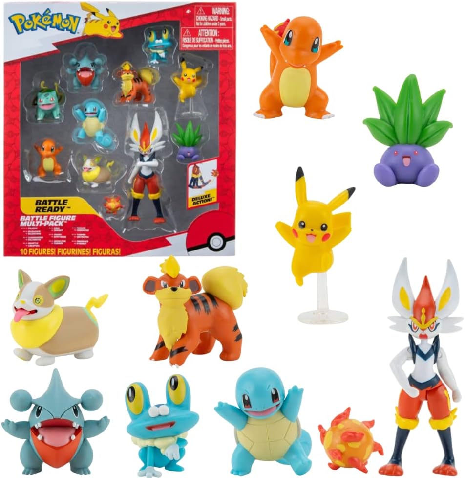 פוקימון סט 10 דמויות קרב בגודל 5 ס״מ Pokemon Battle Figure Multi 10-Pack – מארז דמויות למשחק ואספנות פוקימון סט 10 דמויות קרב בגודל 5 ס״מ Pokemon Battle Figure Multi 10-Pack – מארז דמויות למשחק ואספנות