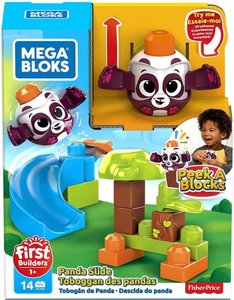 מגלשת חיות קופצות ומתגלגלות עם 14 חלקים - פינגווין/פנדה מגה בלוקס - Fisher-Price Mega Bloks מגלשת חיות קופצות ומתגלגלות עם 14 חלקים - פינגווין/פנדה מגה בלוקס - Fisher-Price Mega Bloks