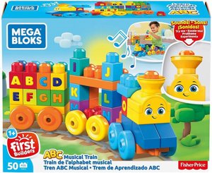 רכבת מוסיקאלית 50 חלקים מגה בלוקס - Fisher-Price Mega Bloks רכבת מוסיקאלית 50 חלקים מגה בלוקס - Fisher-Price Mega Bloks
