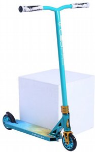 קורקינט פעלולים מקצועי S7 כרום טורקיז LEO PRO - לאו פרו קורקינט פעלולים מקצועי S7 כרום טורקיז LEO PRO - לאו פרו